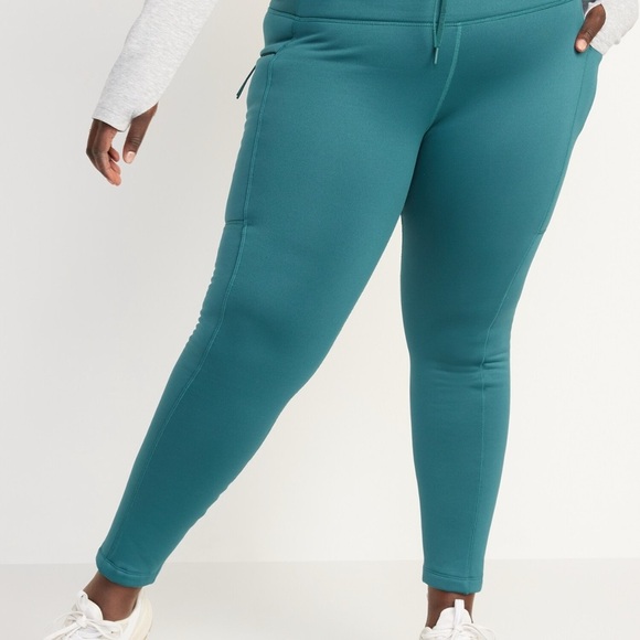 Old Navy High-Waisted UltraCoze Performance Leggings DARK TEAL 4X - Picture 2 of 7